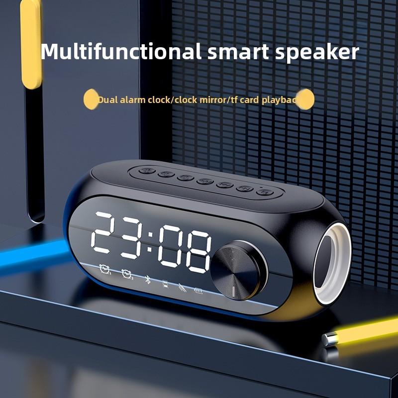 Clock Alarm Bluetooth Radio Dimmer Nap Timer With Color Night Light For Bedroom