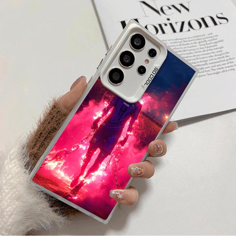

Blue L-Lock Chigiri Hyoma Soft Phone Case for Samsung Galaxy S24 S25 FE S26 Edge S23 Ultra S22 Plus S21 + Shockproof Cover Back Samsung S24 FE