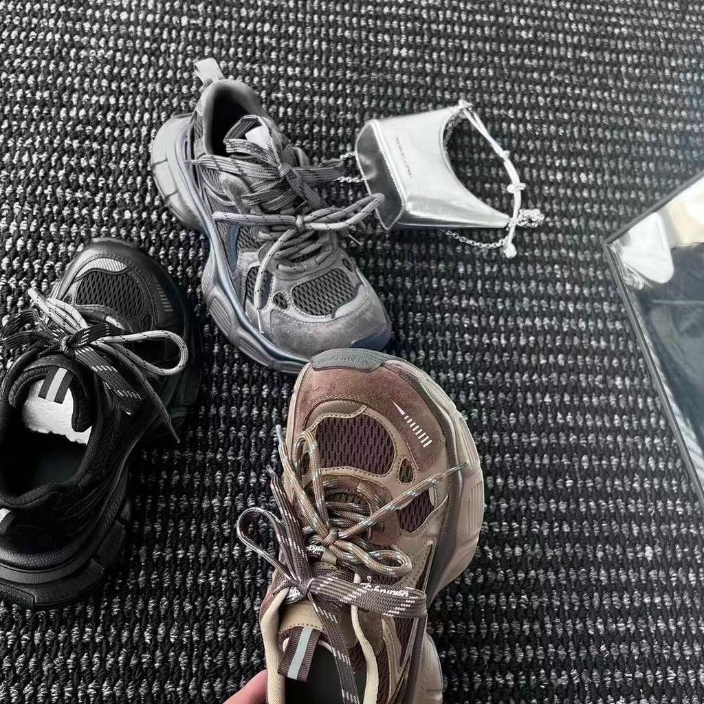 Women's Chunky Sneakers  Breathable Mesh Platform Sports Shoes Woman Fashion Lace Up Thick Sole Casual  Mujer 2025