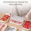 4Pcs Stackable Freezer Fresh-Keeping Box Microwave Safe Food Preservation Box  Meat Storage