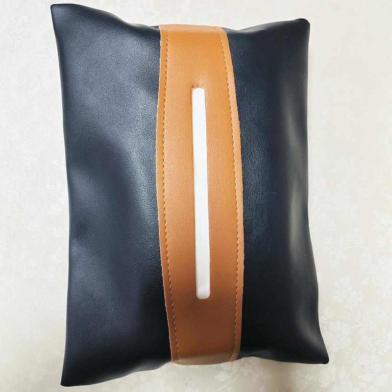 

Multifunctional Leather Car Seat Tissue Box and Armrest Organizer As shown in picture