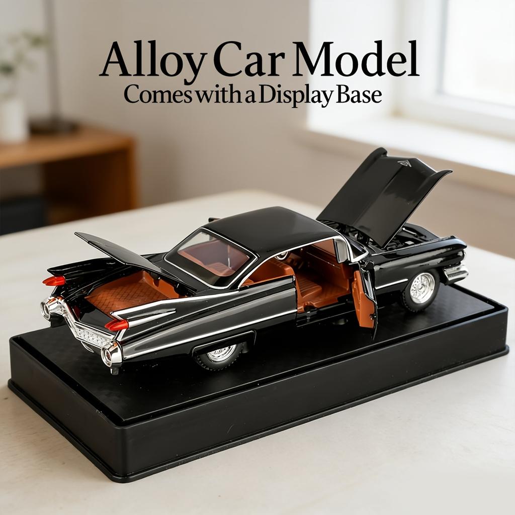 1:32 Scale 1959 Series 62 Die-Cast Alloy Model Collectible Display-Grade Static Toy Openable Doors Highly Detailed Desktop Decoration Gift