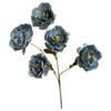 Lifelike 5 Flowers/Bundle Artificial Flowers Real Touch with Stems Fake Peony Floral Arrangements Fake Flower Bouquets Wedding