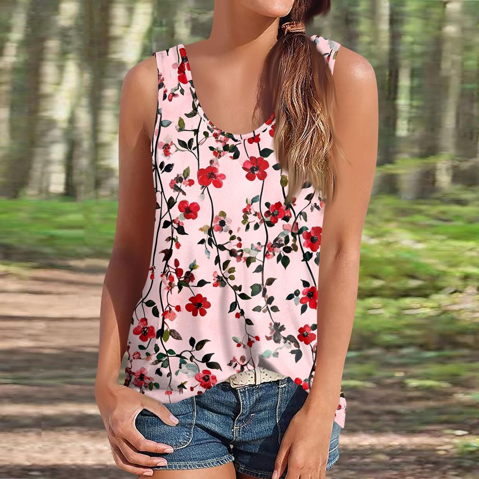 

Женская майка, нарядные повседневные рубашки, летние свободные майки, милая модная одежда, блузки без рукавов XXL розовый