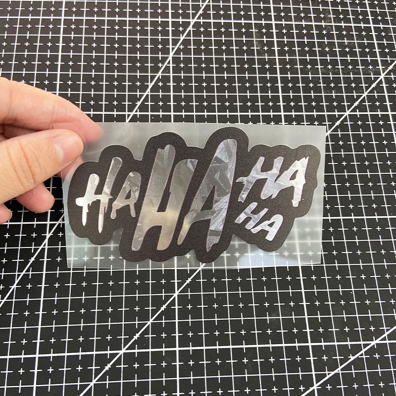 1PC HAHA Motorcycle Stickers Waterproof for DIY Motorbike Fuel Tank Helmet Front Fairing Fork Road Bike Universal Vinyl Decals