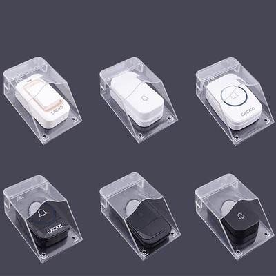 Housse étanche pour sonnette sans fil, sonnette de porte intelligente, bouton de carillon, protection étanche transparente pour la maison et l'extérieur