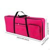 61 Key Keyboard Case 40.16"x16.54"x1.97" Oxford Cloth Accessories Padded with Backpack Straps