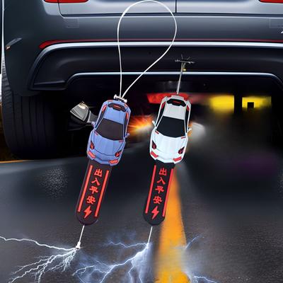 Cinturón de Electricidad Estática para Coche Zona de Arrastre, Tira de Tierra Gruesa Resistente al Desgaste Liberación, Colgante Decorativo para Coche en la Parte Trasera del Vehículo