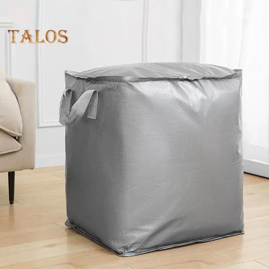 Storage Bag with Reinforced Handle Large Capacity Dustproof Moisture-Proof Organizer Thickened Oxford Cloth Storage Pouch