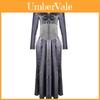Unico Abito Cosplay Vintage Nero di Bellatrix Lestrange per Occasioni Magiche
