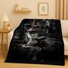 3D  Gundam Cartoon Robot Christmas Gift Flannel Blanket,Ultra Soft Warm Plush Throw for Home Bedroom Bed Sofa Cover Office