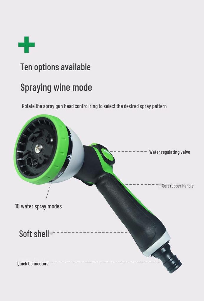 Retractable High-Pressure Hose: Versatile Car Wash & Garden Watering Tool for Easy Storage
