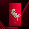 4pcs Relief Pattern 2026 Spring Festival Lucky Money Bag Year of The Horse Red Packet  Wedding