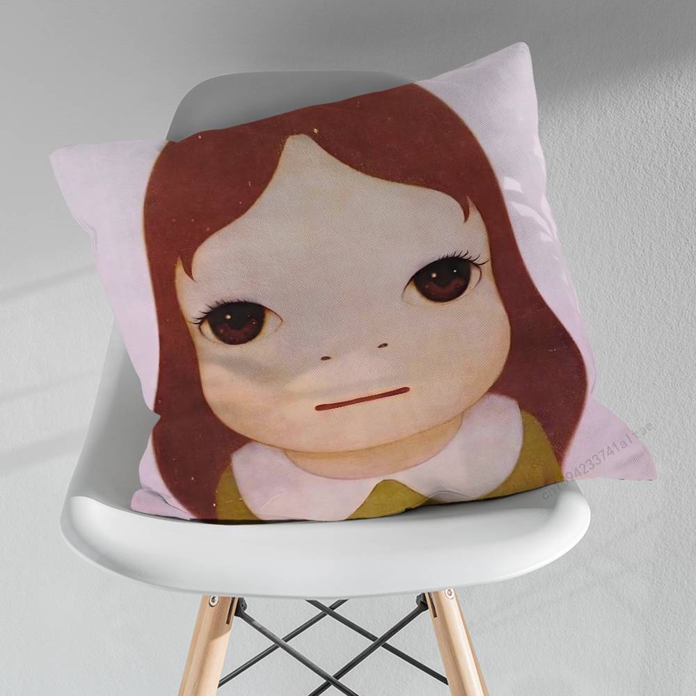 Cute Art YYoshitomo NNara Pillow Case For 30x30cm45x45cm55x55cm For Home Bedroom Decoration And Protector