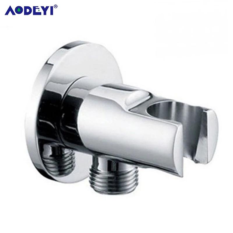 Brass Wall Mounted Hand Held Shower Holder Shower Bracket & Hose Connector Wall Elbow Unit Spout Water Inlet Angle Valve