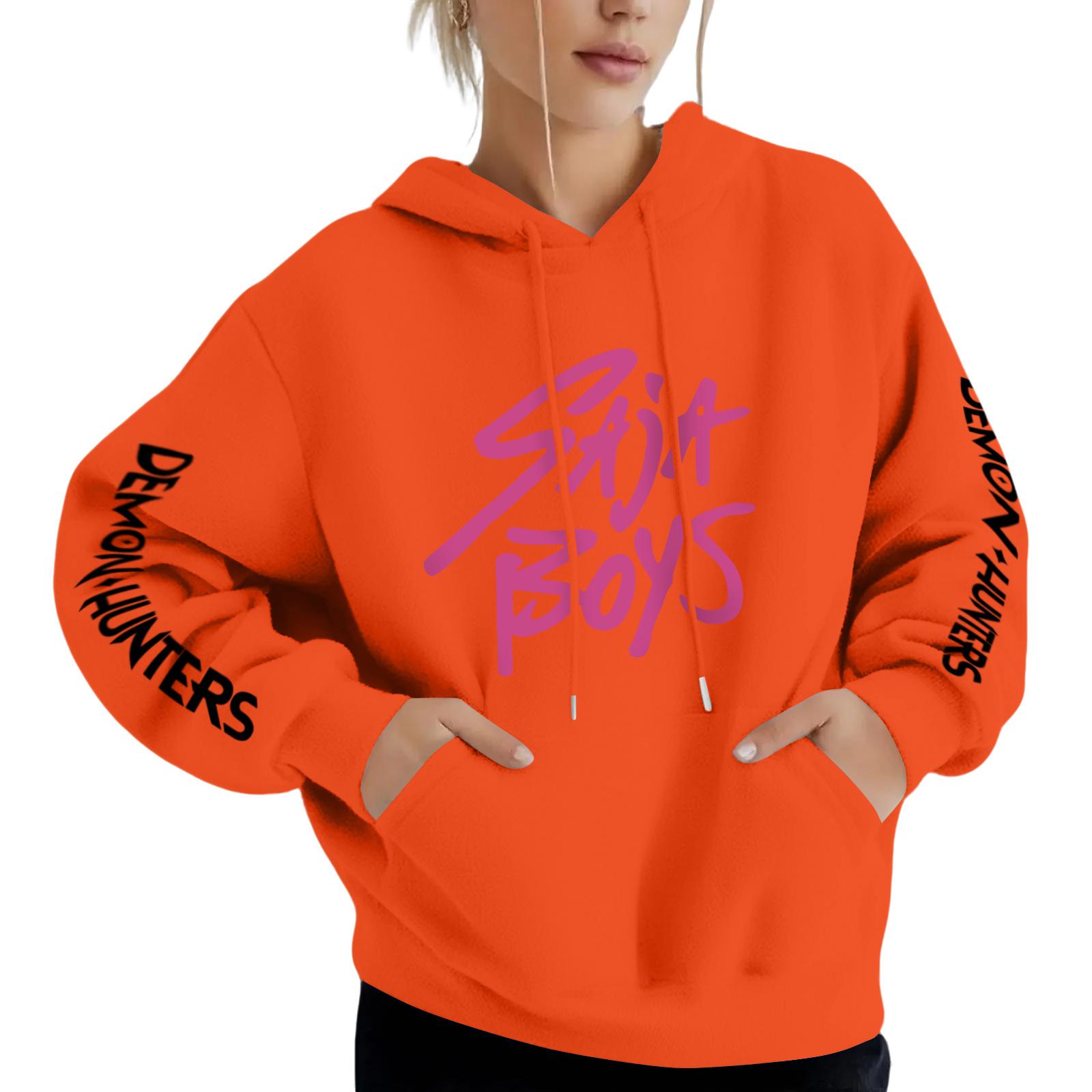 

Girl Witch Hunting Group Hoodie Sweatshirt For Sports And Leisure M оранжевый