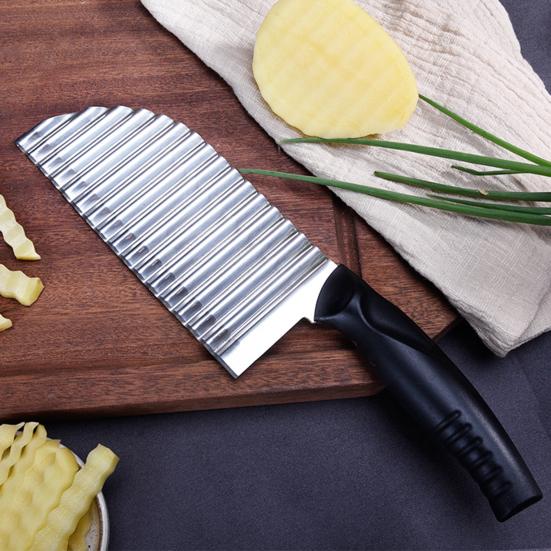 Convenient Not Deformed Slicing Tool Easy To Clean Carrot Potato French Fry Slicer Chopper for Home Wave Cutter
