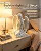 3D printed elegant and beautiful lady's wing decoration sculpture, modern and simple sculpture suitable for bedrooms