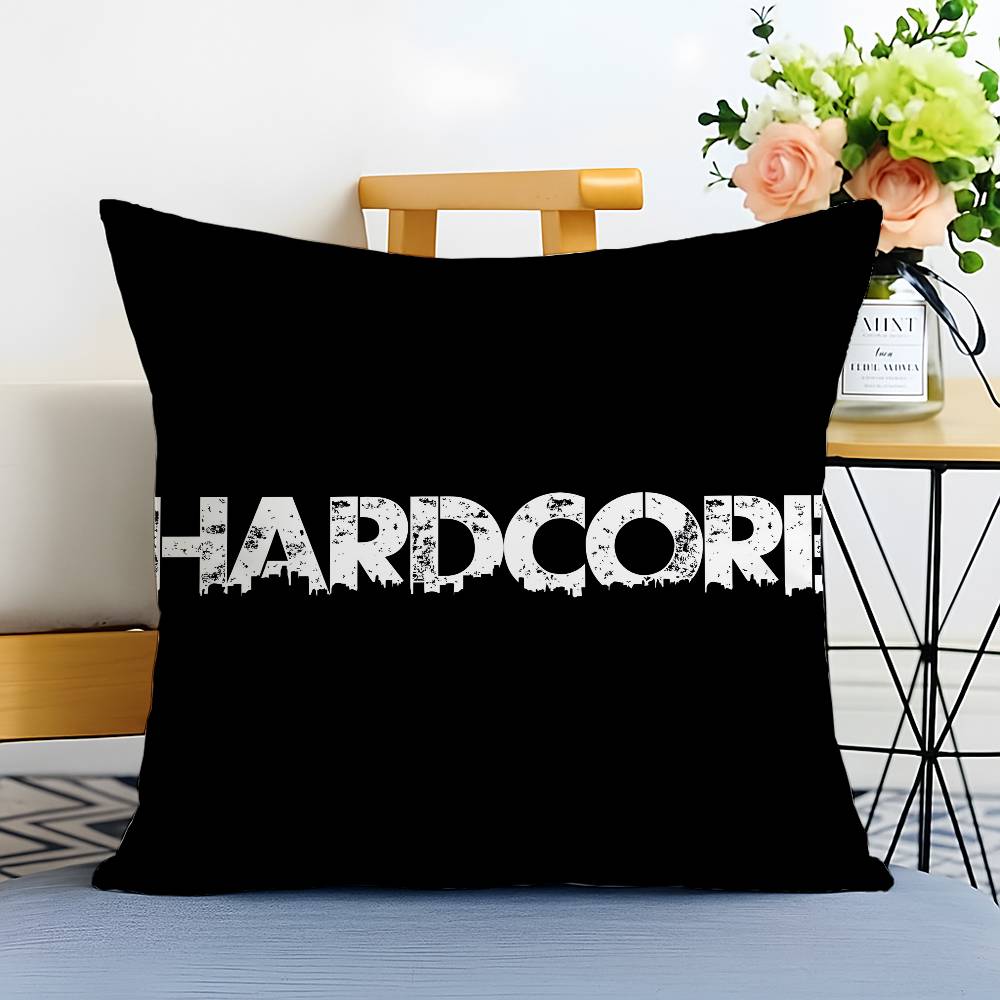 Luxury H-Hardcore-MT Cafe Pillow Case Printed Brushed Fleece Pillow Baby Skin-Touch Eco-Friendly Dye-Sublimat
