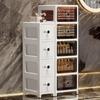 17 Cm Drawer-type Slit Storage Cabinet Ultra-narrow Slit Cabinet for Refrigerator Multi-layer Storage Rack for Bathroom
