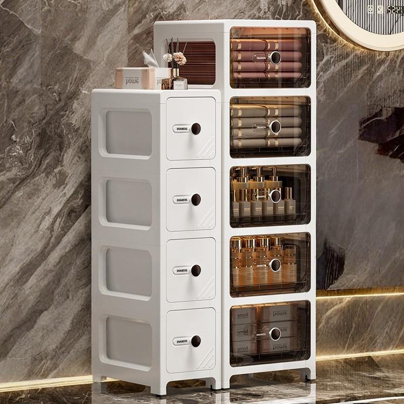 17 Cm Drawer-type Slit Storage Cabinet Ultra-narrow Slit Cabinet for Refrigerator Multi-layer Storage Rack for Bathroom
