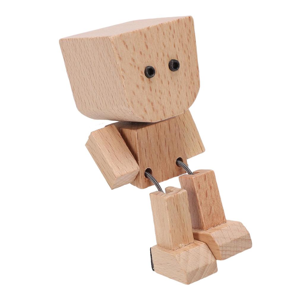 Schüttelnder Holzmann Magnetisch Lustige Ausdrücke Auto Armaturenbrett Schüttelnde Holzpuppe Figur für Schreibtisch Regal