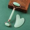 Natural Resin Gua Sha and Double-Headed Face Roller Massage Set for Skin Care