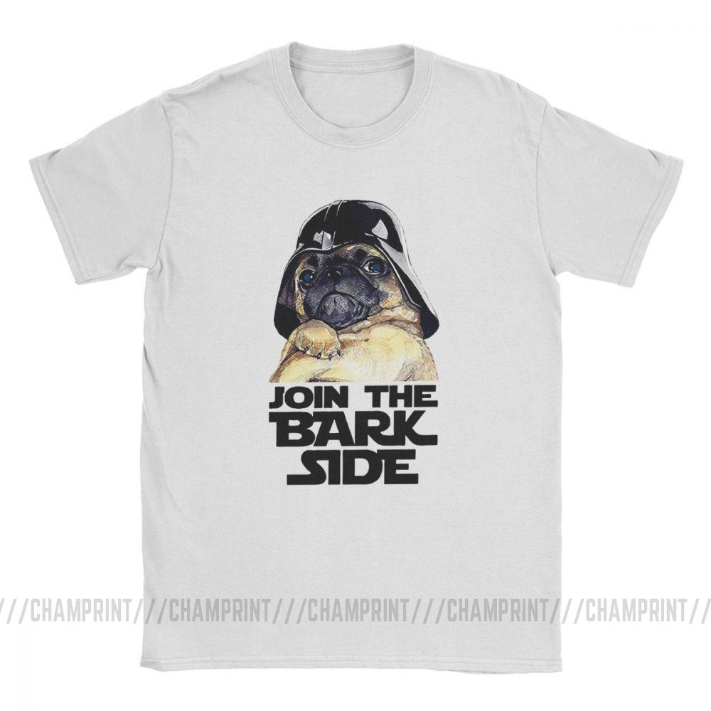 Join The Bark Side Pug Lover Funny T Shirt For Men Dog Puppy Short Sleeve Clothes