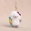 Cute Dress Up Seal Plush Keychain, Small Stuffed Animal Otter Pendant for Bag Backpack Purse, Kawaii Key Ring Charm, Gift for Girls Women