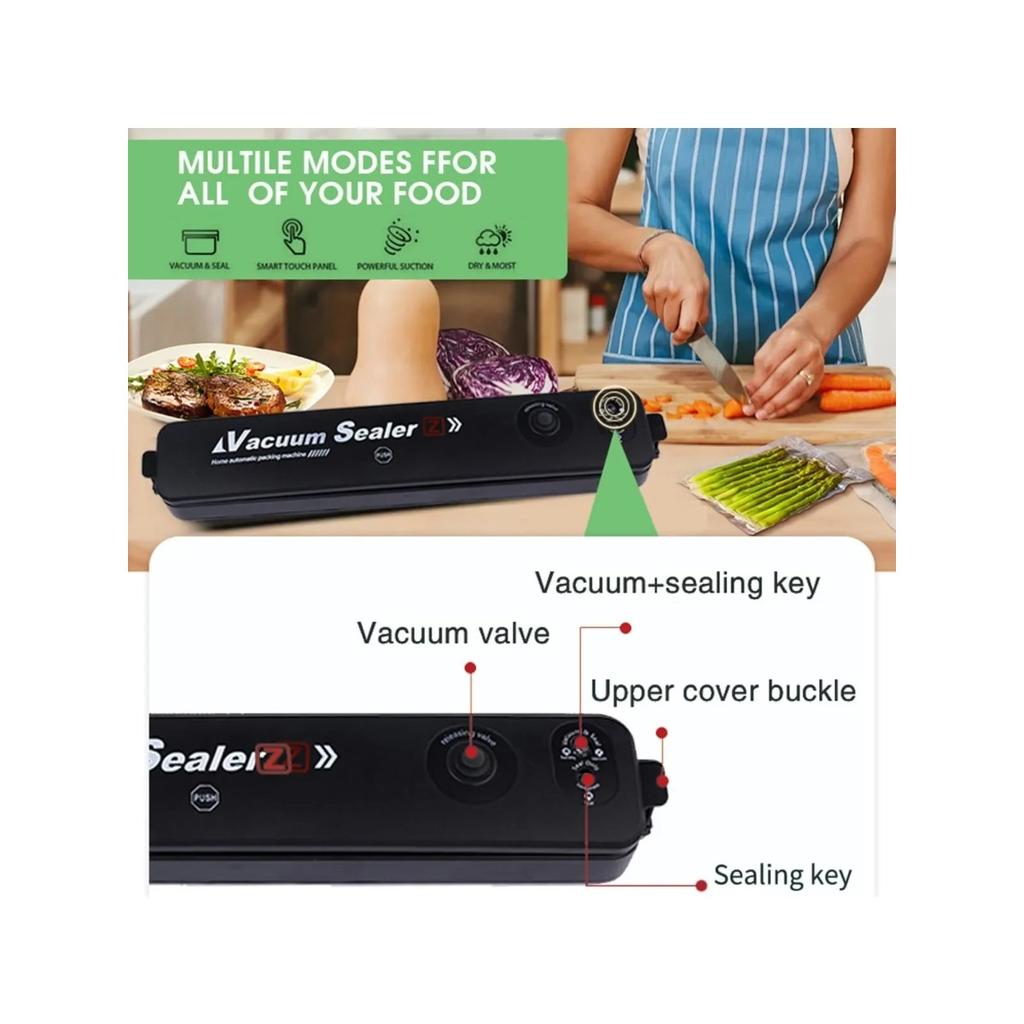 1 mașină de etanșat în vid, mașină de conservare a alimentelor, mașină mică de vid, mașină de etanșare complet automată din plastic