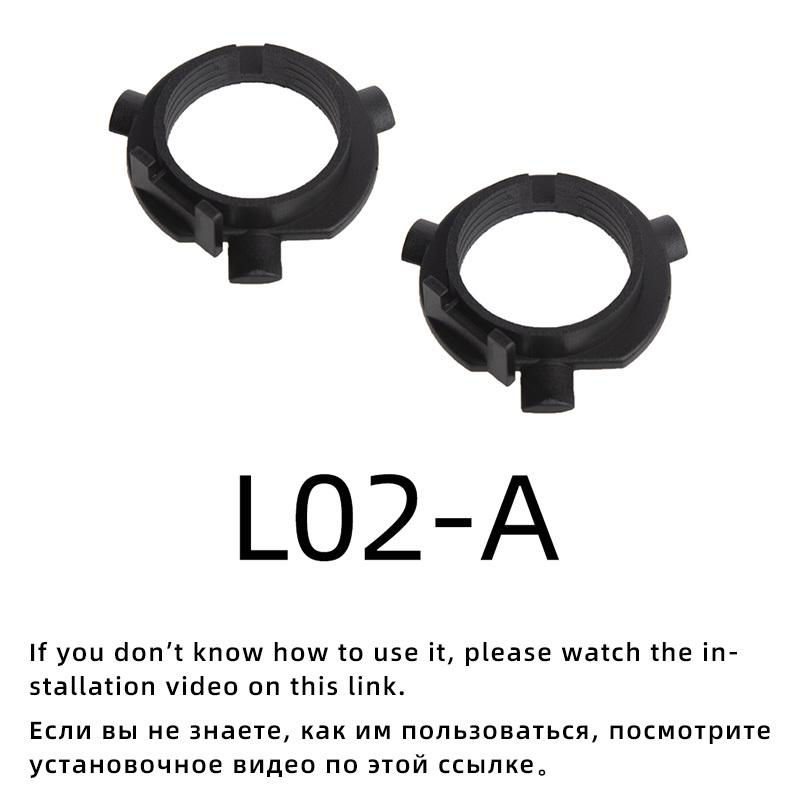 2PCS H7 Led Headlight Socket Adapter H7 Led Car Socket Base L02-A L02-B L02-C L02-D L02 L02-A