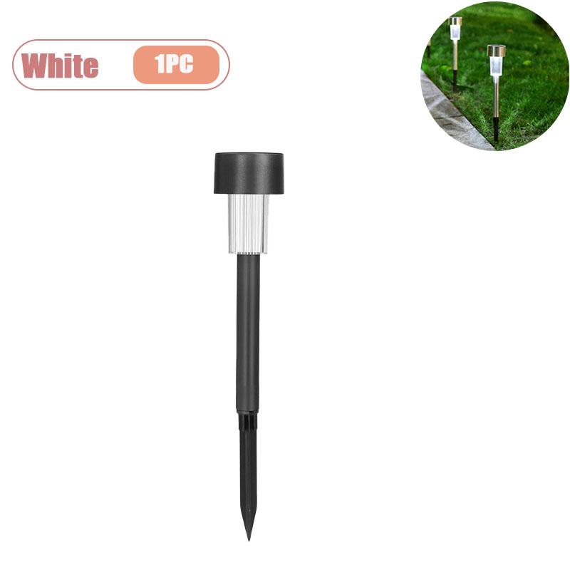 Splash Proof Solar Tube Lights Stainless Steel Outdoor Lighting for Garden Pathway Deck Driveway Holiday Party