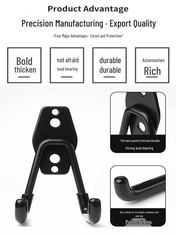 Heavy-Duty Metal Wall Storage Hooks