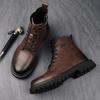 Men's New Leather Outdoor Sports Shoes Casual Shoes Business Leather Boots