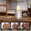 Stainless Steel Portable Smokeless Wood Stove with Legs for Camping & Outdoor Bonfires