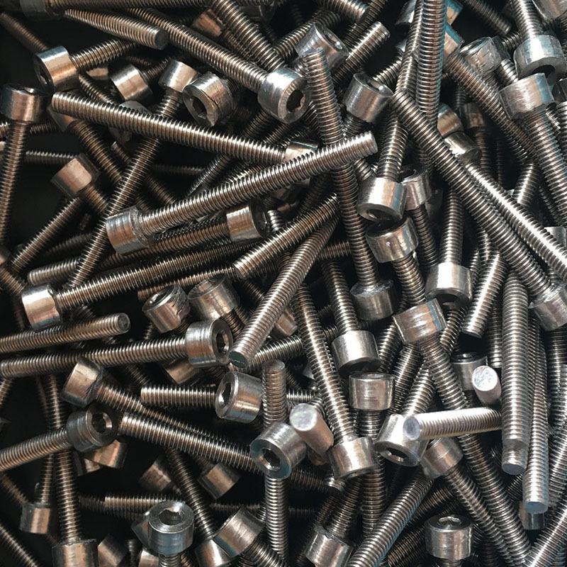 TA2 Pure Titanium Hex Socket Head Cap Screws, M4-M12, 10-100mm