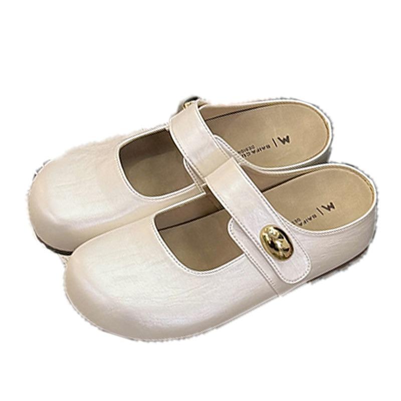Thick-soled bag head and half slippers for women's summer wear, new women's skirts, one pedal, sandals, single shoes