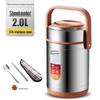 304 Stainless Steel Three-Layer Insulated Lunch Box for Students and Office Workers
