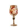 Clear Glass Christmas Wine Glasses Set of 6 with Raised Holiday Artwork and Six Different Scenes for Wine, Cocktails, Cocoa and Seasonal Entertaining