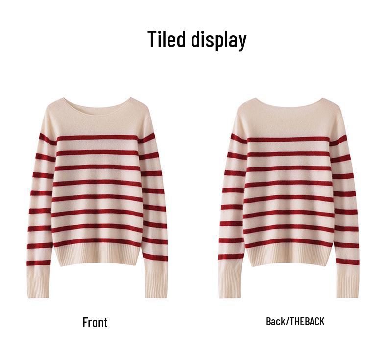 2026 Lokasha Women's Seamless Cashmere One-Piece Sweater, Round Neck Pullover, Base Layer, Autumn/Winter Knitwear.