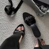 Women Summer New Luxury Brand High Heel Sandals Versatile Simple Slim Heel Sandals Slippers