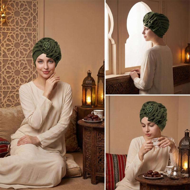 Women Headwrap Headwear Hat Hair Scarf Perfect for Festivals and Celebrations Breathable Head Cover Headscarf