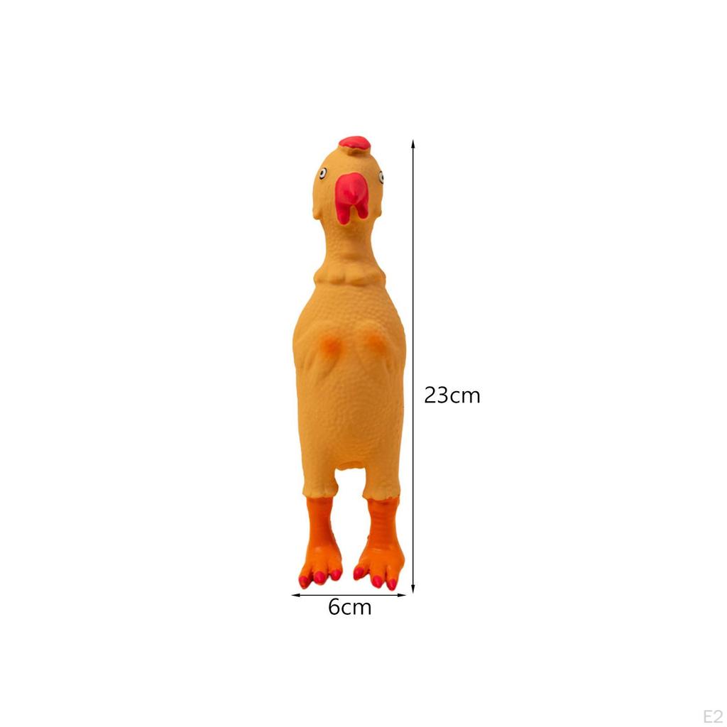 Rubber Chicken Screaming Toy Funny Interactive Party Games Durable Beach Squeaky