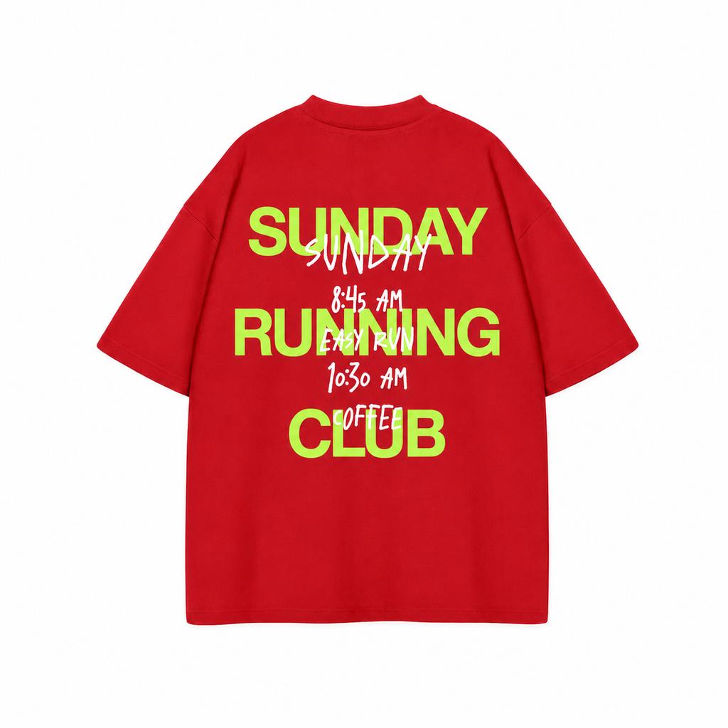 Sunday Running Club TShirt Unisexs and Unisexs Easy Run Coffee Schedule Graphic Tee Streetwear Short Sleeve Casual T Shirt