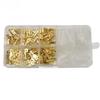 180PCS Gold Crimp Terminal Connector Electrical Wire Connectors Set 2 8 4 8 6 3mm Cold Press for Home Appliance and Railways