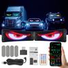 LED Devil Eye Lights Programmable Matrix Pixel Panel APP DIY Remote Control Flexible LED Screen For Car Motorcycle Windshield