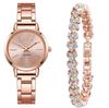 Watch Bracelet Set Alloy Quartz Watch Fine Strap Women'S Watch Women'S Watch Wristwatch