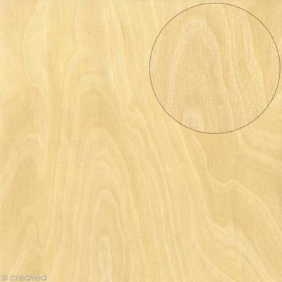 Scrapbooking Paper - Bazzill - Clear - 30 X 30 Cm - Wood - 1 Piece