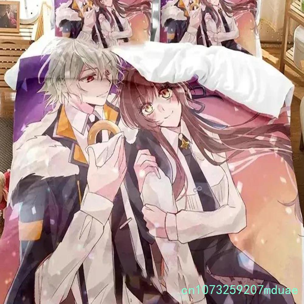 New Print Anime Game Collar X Malice Bedding Set Duvet Cover Bed Set Quilt Cover Pillowcase Comforter King Queen Size Boys Adult