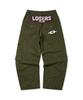 Lujeoseukeulleob Multi Cargo Pocket Wide Cotton Pants Khaki